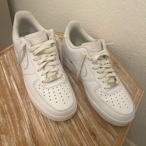 White Nike Air Force Ones